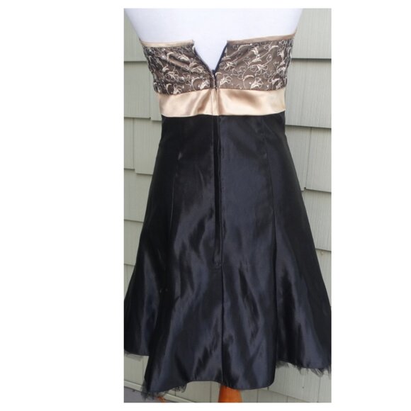 GUNNE SAX Jessica McClintock STRAPLESS Dress Size 7/Small, USA, bejeweled - Picture 2 of 9